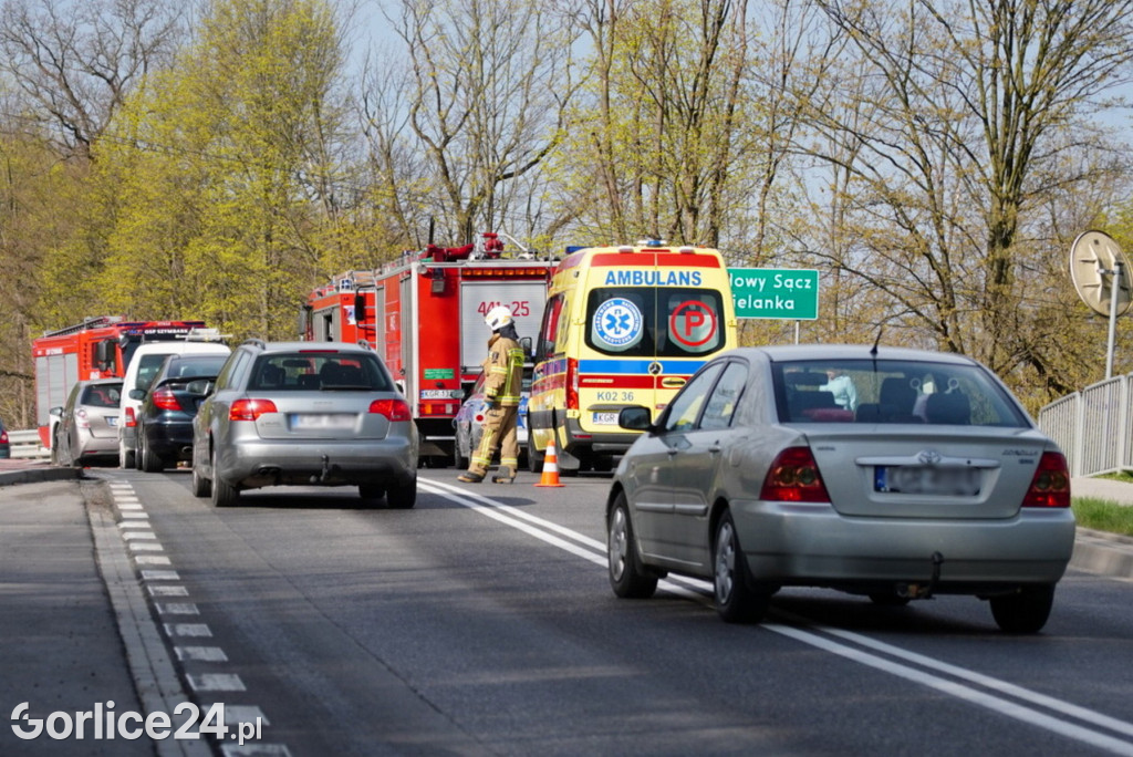 Wypadek w Szymbarku - skrzyżowanie na Bielankę