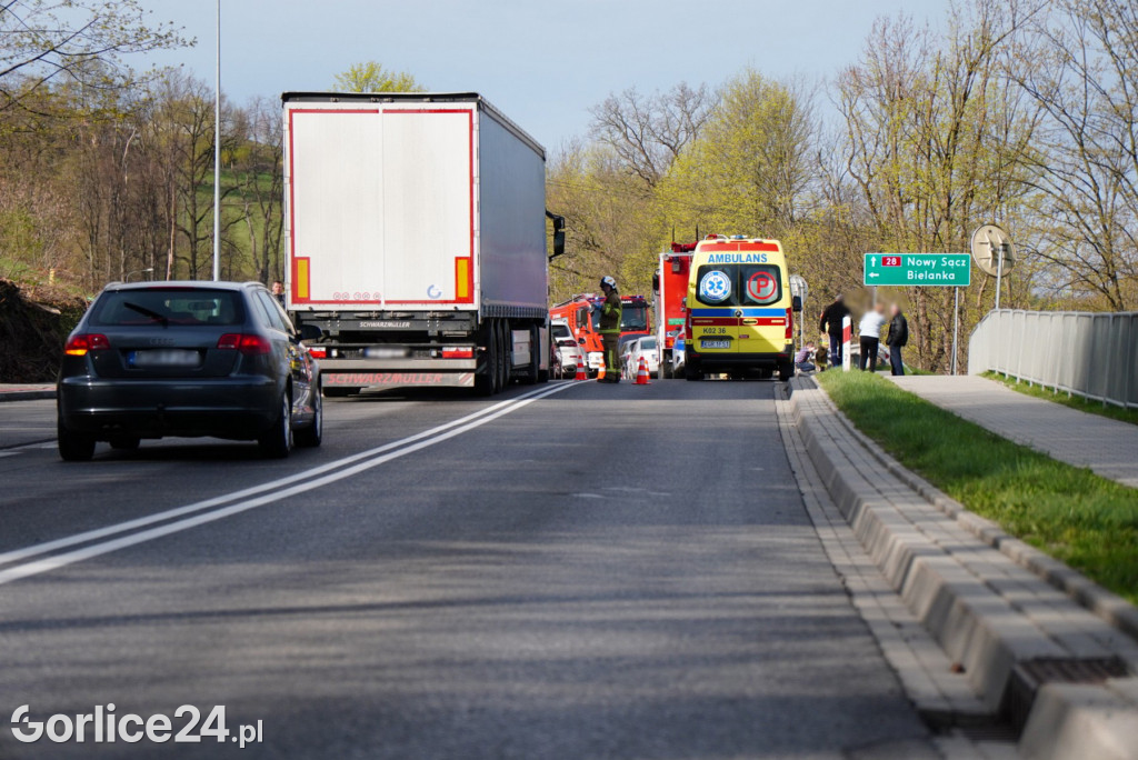 Wypadek w Szymbarku - skrzyżowanie na Bielankę