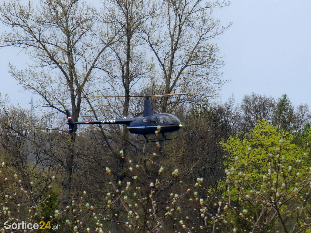 Helikopter - loty nad Gorlicami
