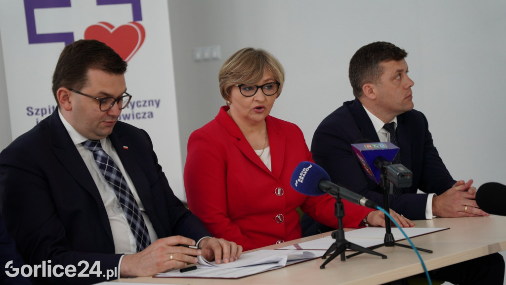 2 miliony dla szpitala - konferencja