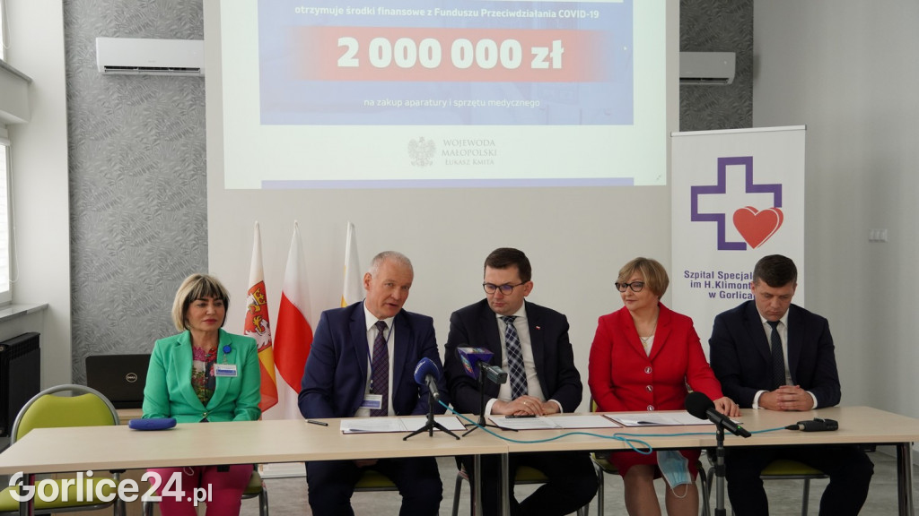 2 miliony dla szpitala - konferencja