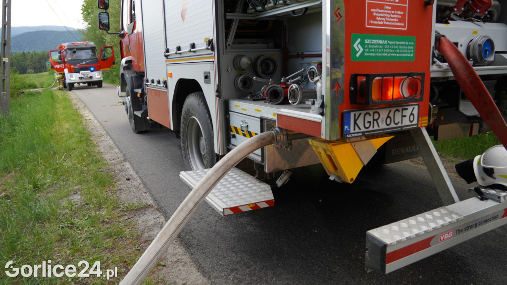 Pożar budynku gospodarczego w Nowicy 21.05