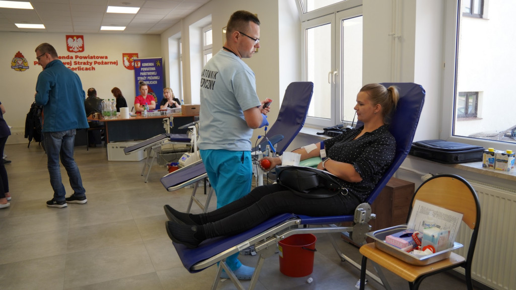 Dzień dziecka i zbiórka krwi u strażaków 28.05.