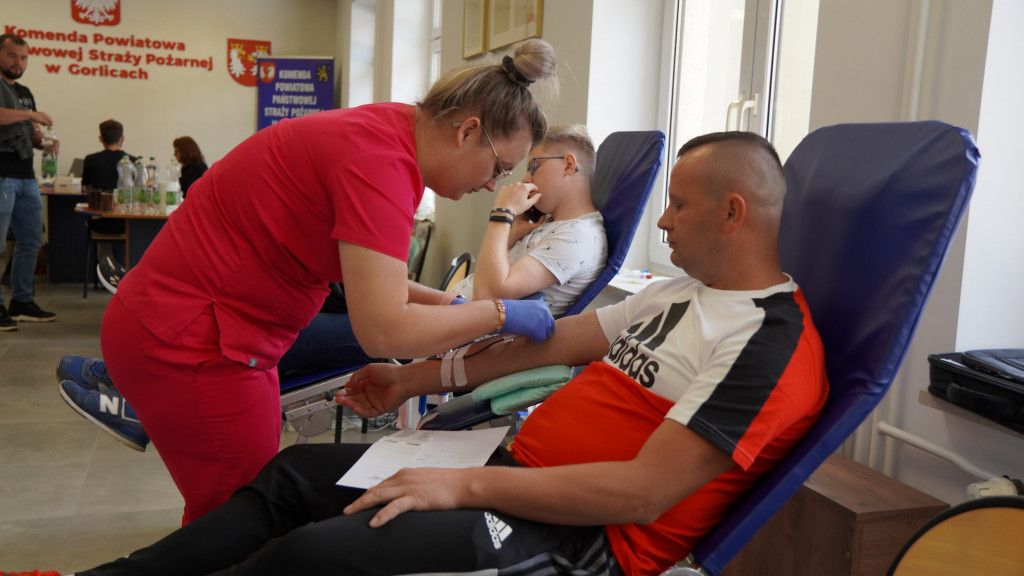 Dzień dziecka i zbiórka krwi u strażaków 28.05.