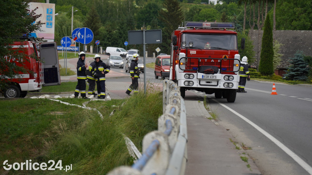 Pożar stolarni w Bieczu
