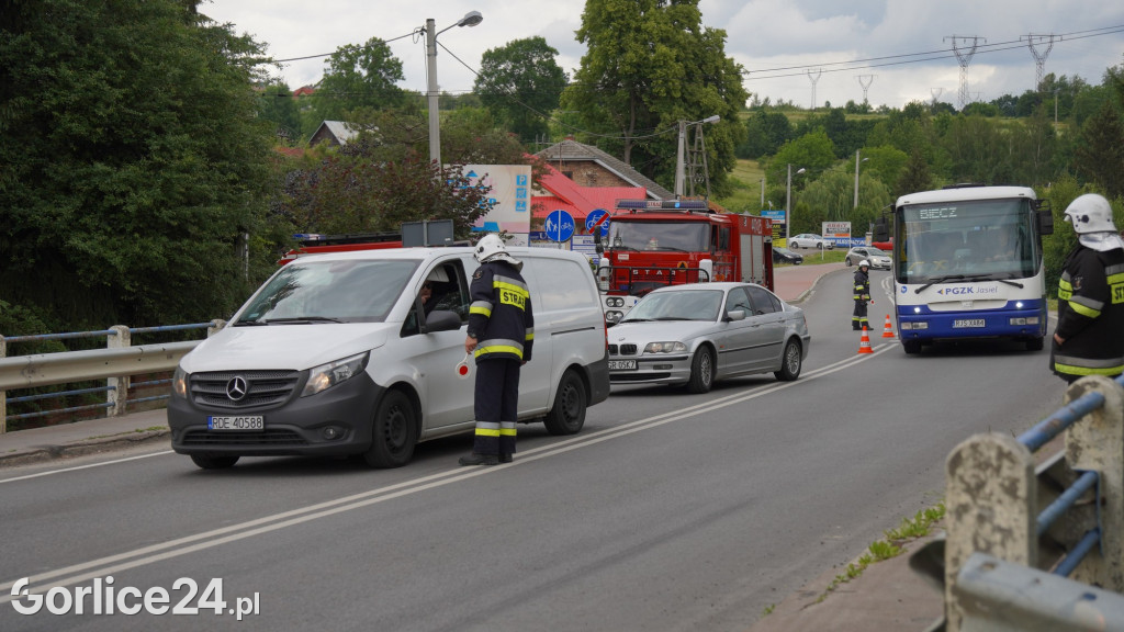 Pożar stolarni w Bieczu