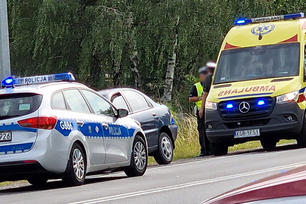 Uderzył w latarnię na ul. Bieckiej (20.06.)