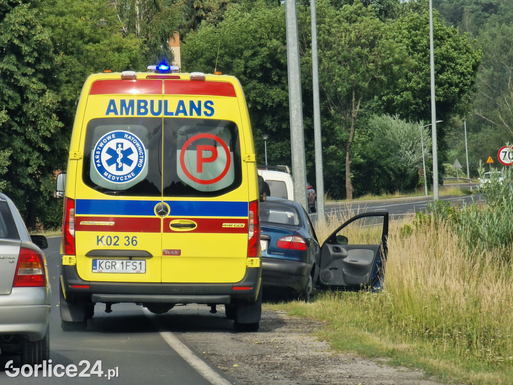 Uderzył w latarnię na ul. Bieckiej (20.06.)