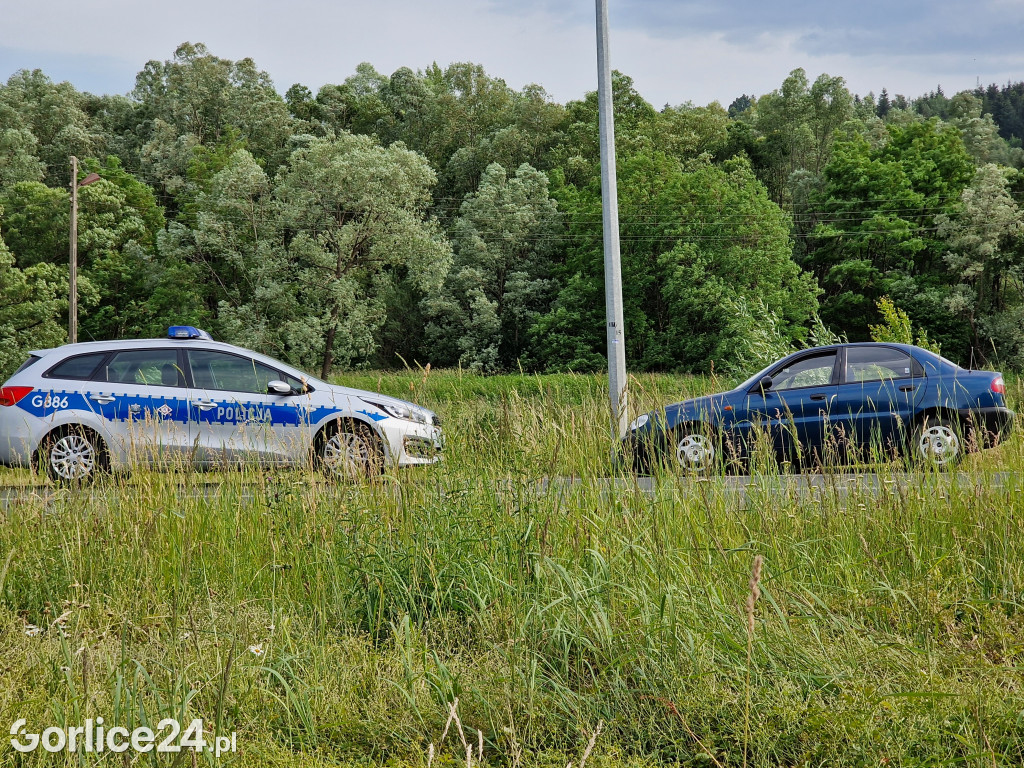 Uderzył w latarnię na ul. Bieckiej (20.06.)