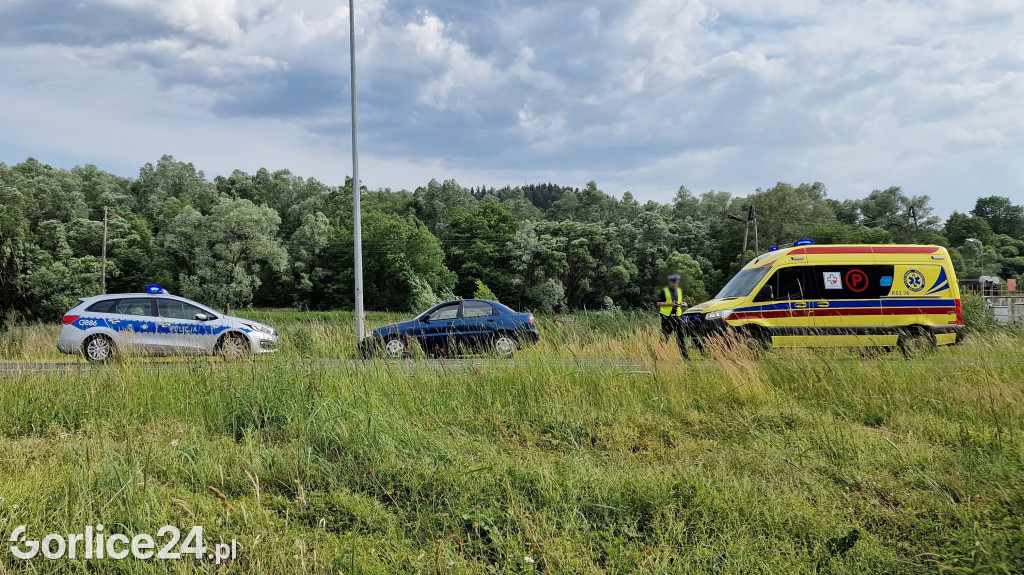 Uderzył w latarnię na ul. Bieckiej (20.06.)