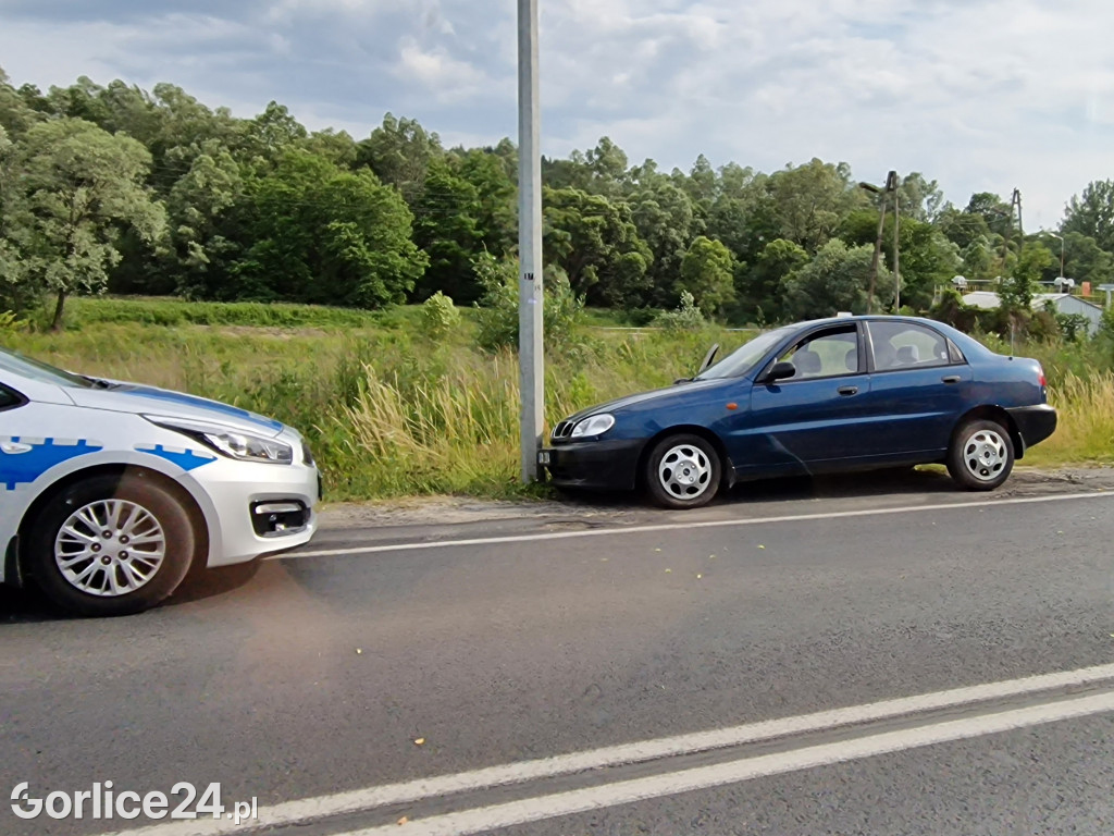 Uderzył w latarnię na ul. Bieckiej (20.06.)