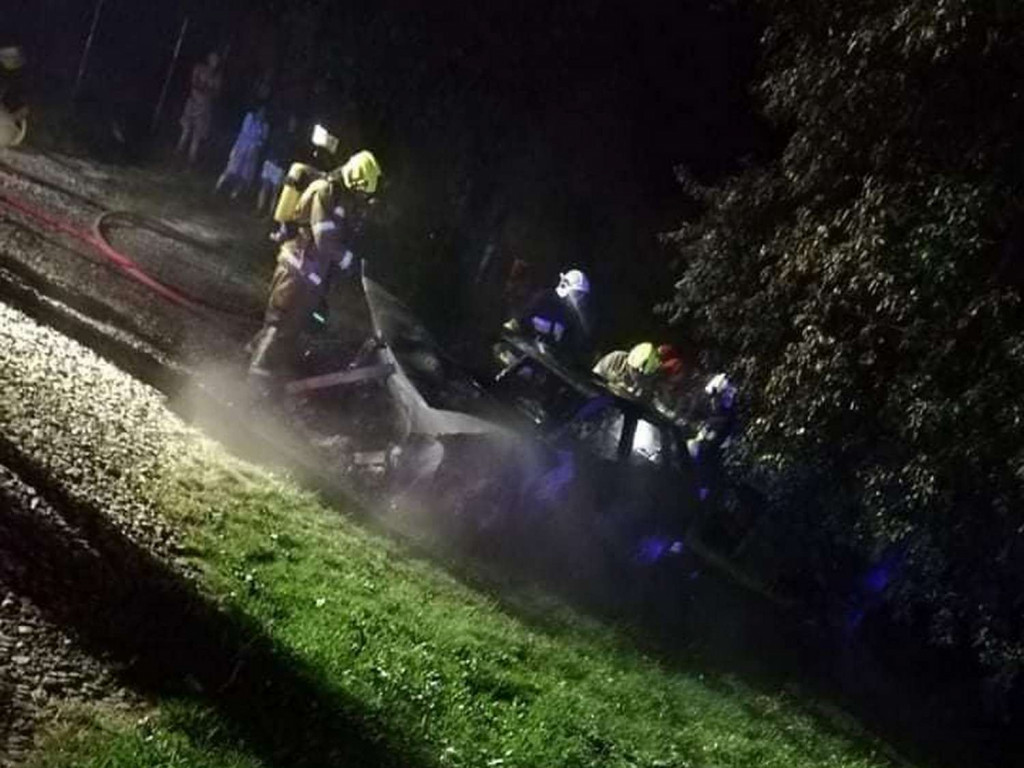 Binarowa. W nocy spłonął samochód. 04.07.