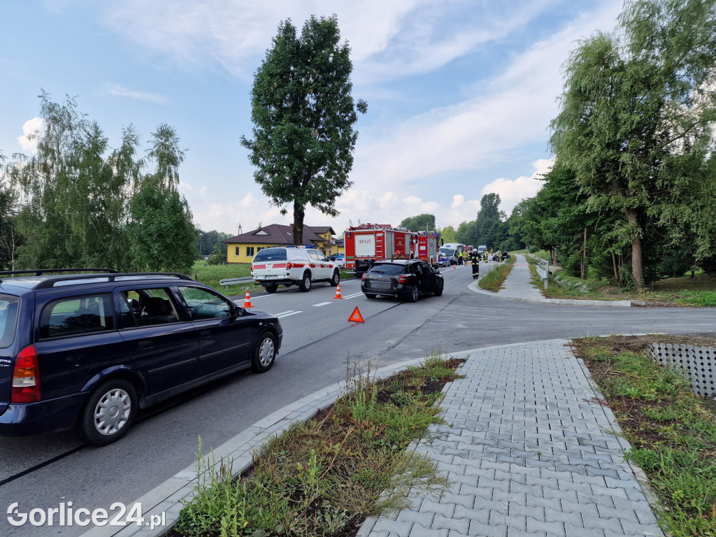 Kolizja w Ropie - DK28 zablokowana 03.08.