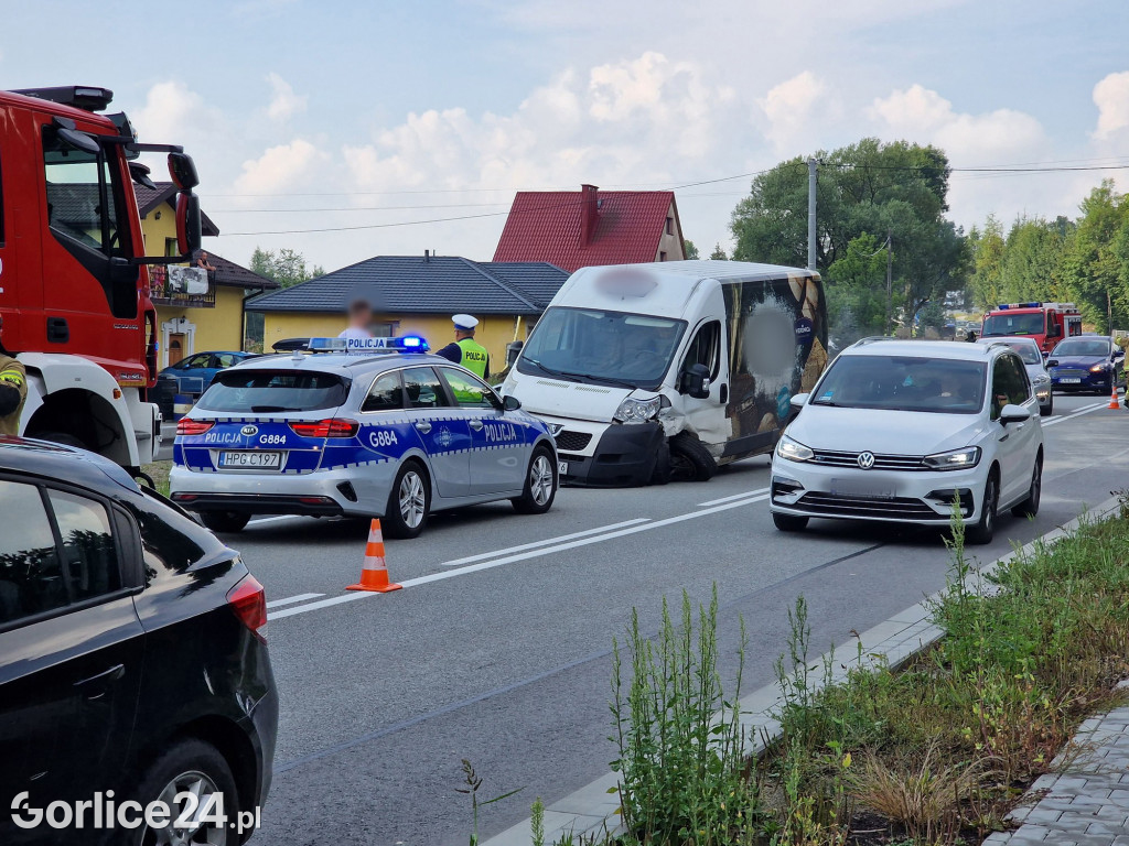 Kolizja w Ropie - DK28 zablokowana 03.08.