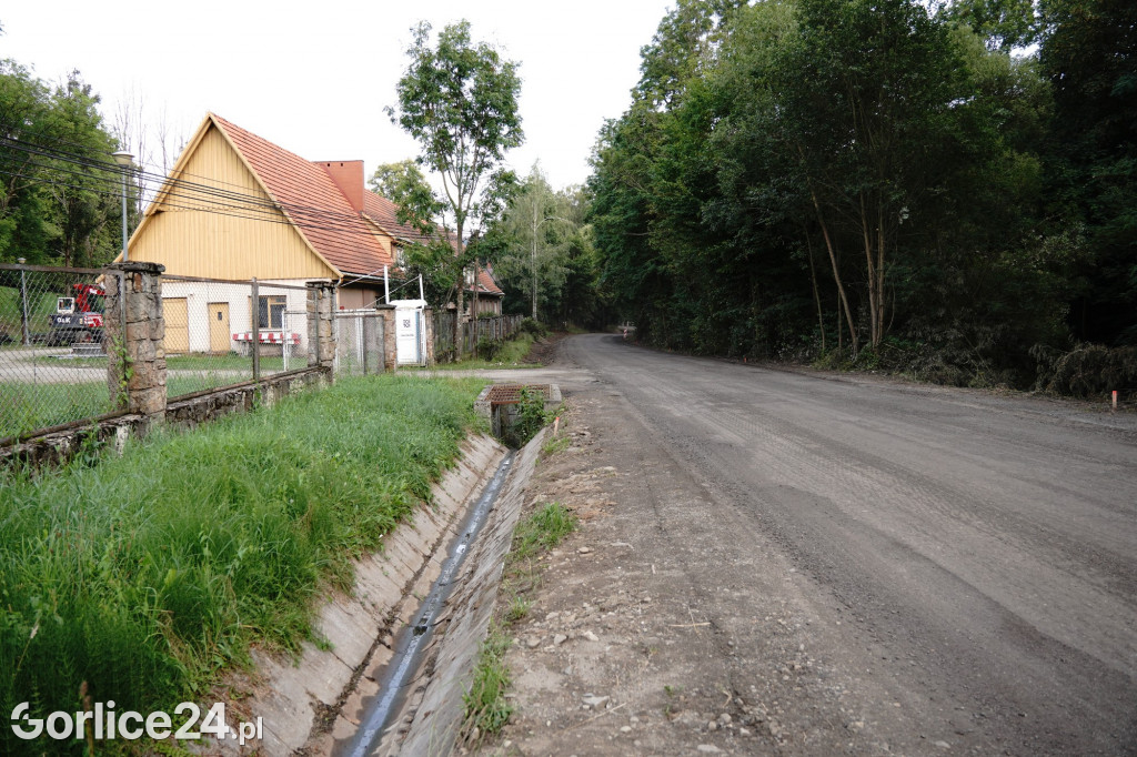Remont drogi Szymbark - Bystra