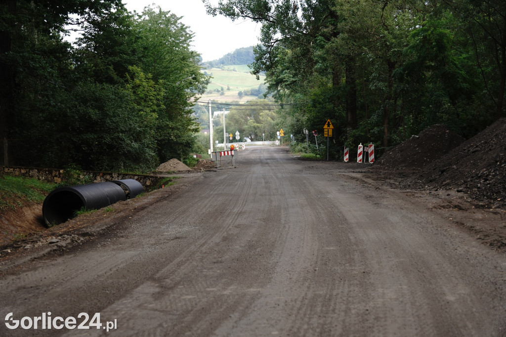 Remont drogi Szymbark - Bystra