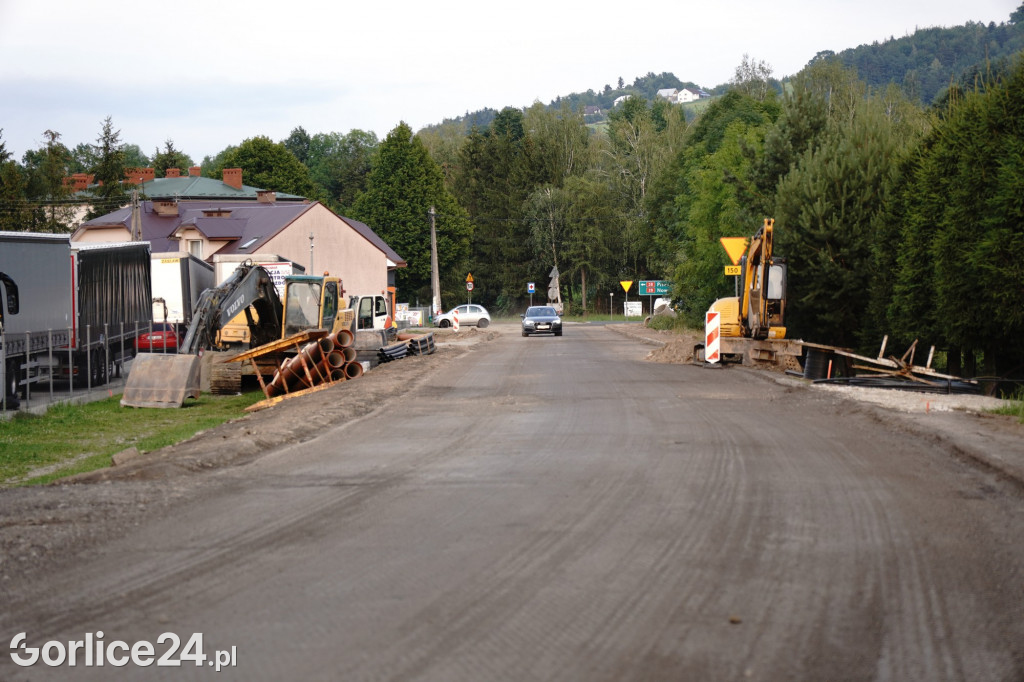 Remont drogi Szymbark - Bystra