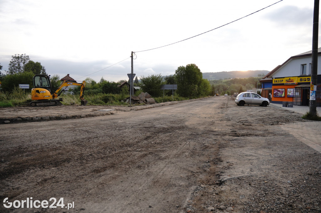 Remont drogi Szymbark - Bystra