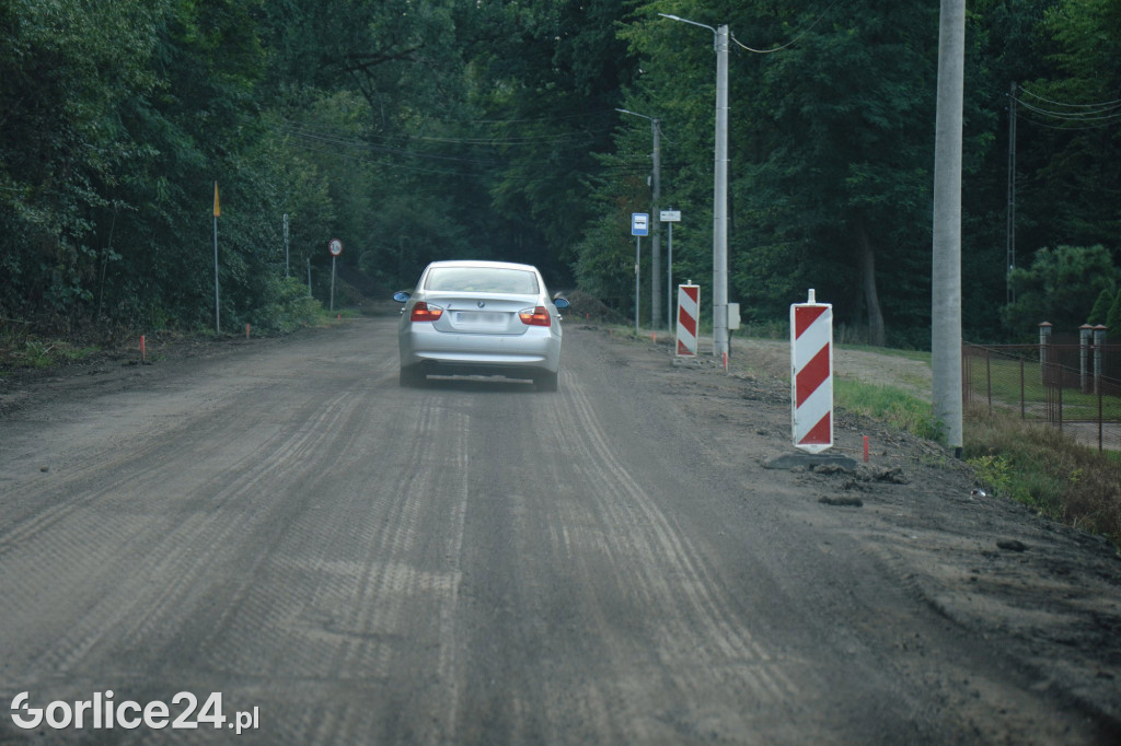 Remont drogi Szymbark - Bystra