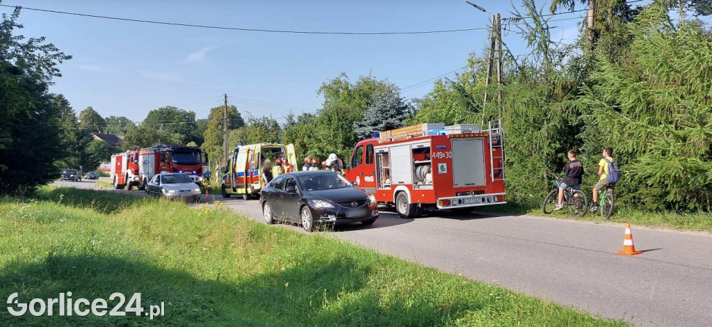 Wypadek motocyklisty w Krygu 26.08.