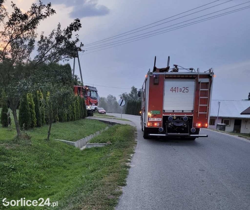 Pożar w budynku mieszkalnym w Moszczenicy 08.09.
