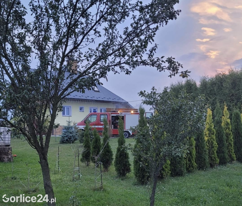 Pożar w budynku mieszkalnym w Moszczenicy 08.09.