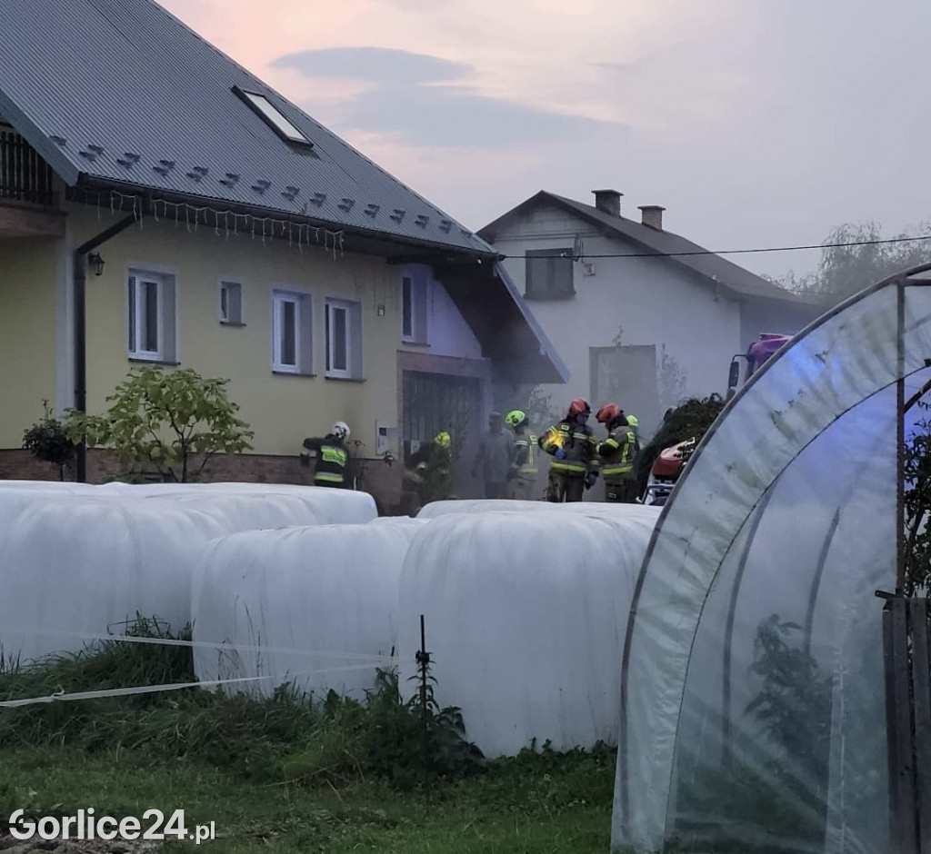 Pożar w budynku mieszkalnym w Moszczenicy 08.09.