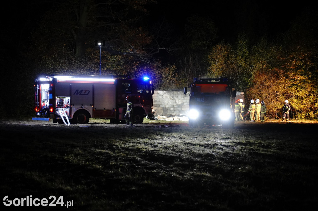 Pożar budynku w Bystrej