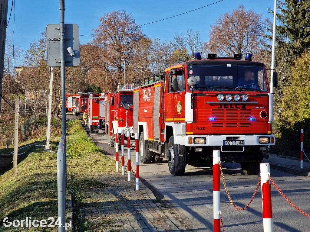 Biecz. Pożar na Przedmieściu Dolnym 12.11.