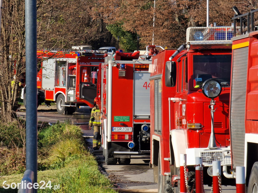 Biecz. Pożar na Przedmieściu Dolnym 12.11.