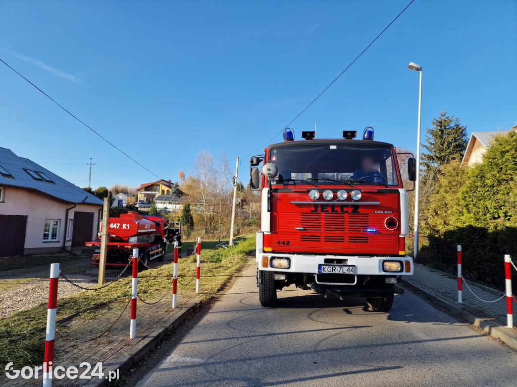 Biecz. Pożar na Przedmieściu Dolnym 12.11.