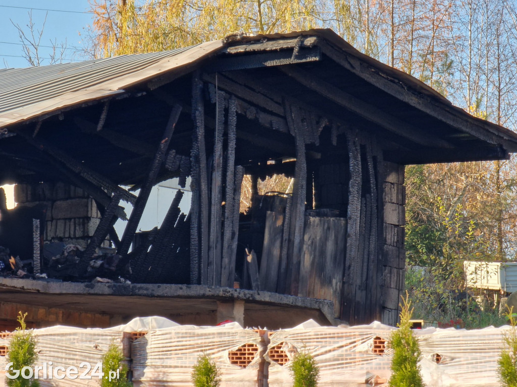 Biecz. Pożar na Przedmieściu Dolnym 12.11.