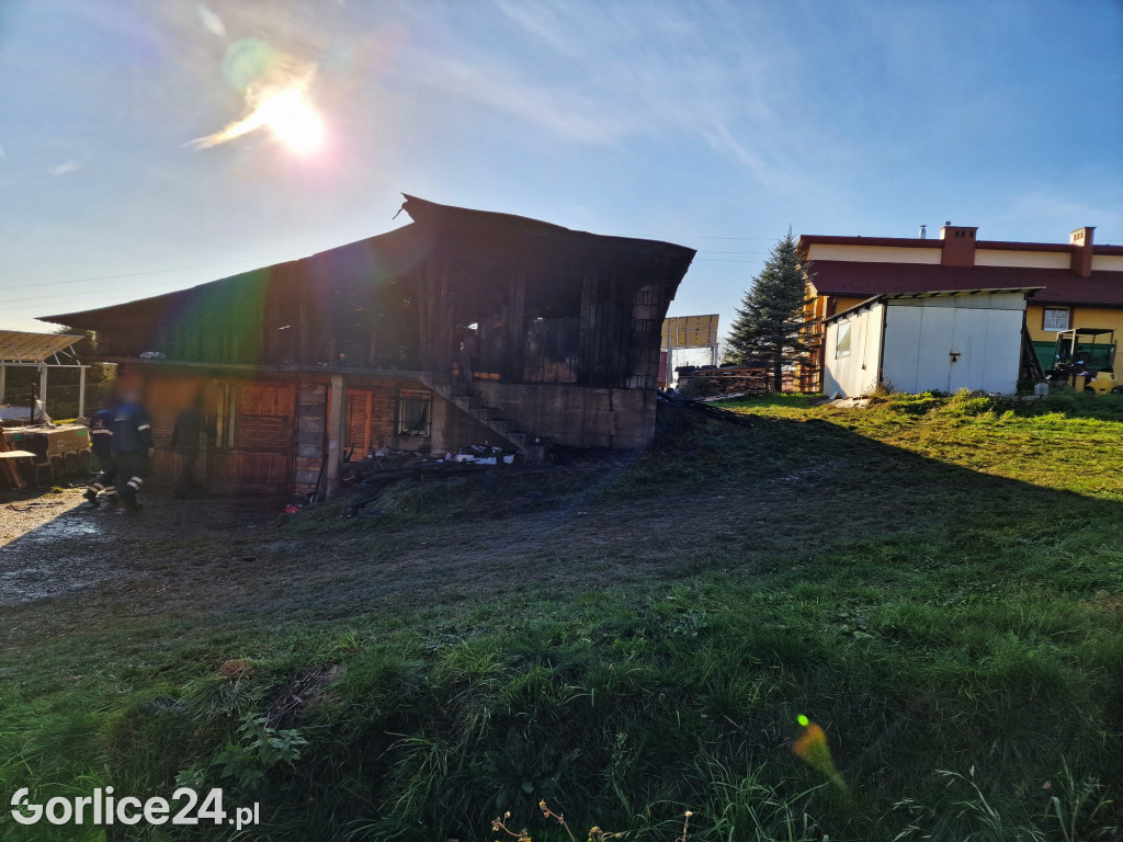 Biecz. Pożar na Przedmieściu Dolnym 12.11.