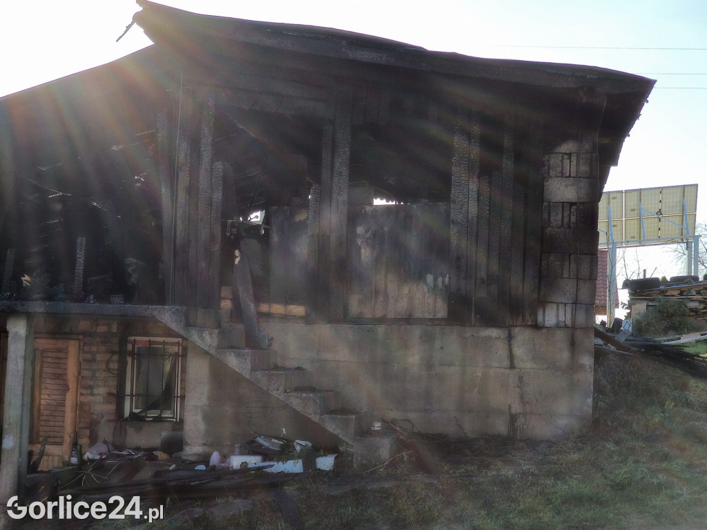 Biecz. Pożar na Przedmieściu Dolnym 12.11.