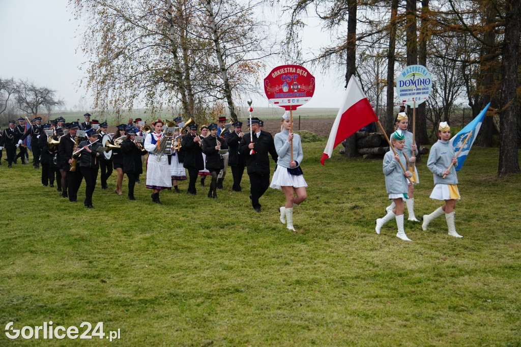 Dominikowice. Na nowym maszcie zawisła flaga