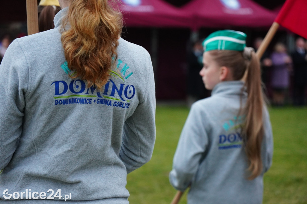 Dominikowice. Na nowym maszcie zawisła flaga