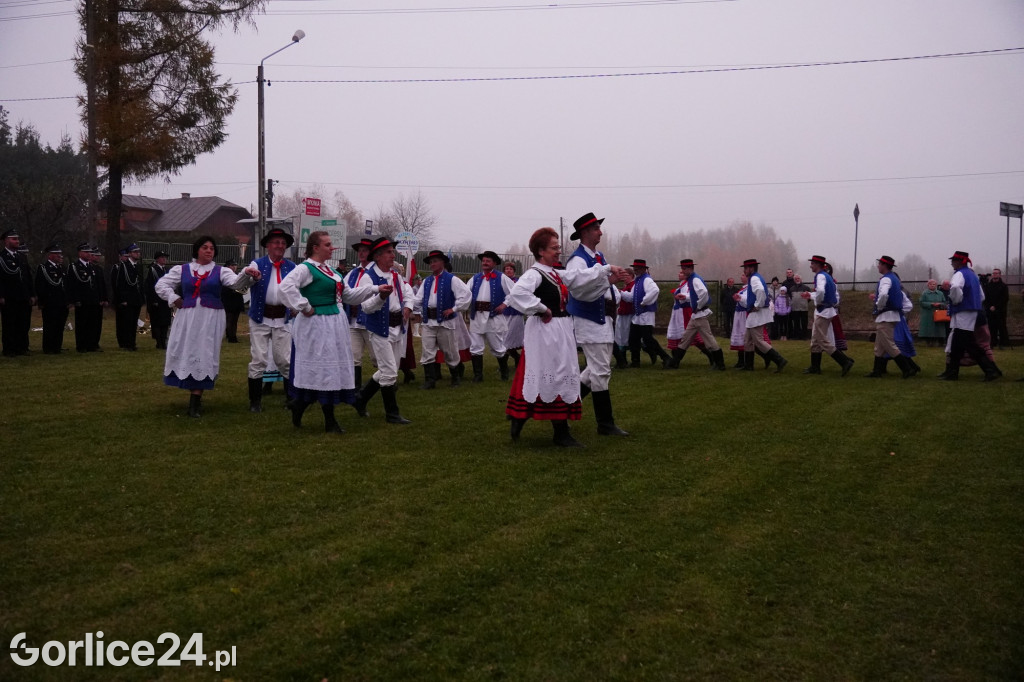 Dominikowice. Na nowym maszcie zawisła flaga
