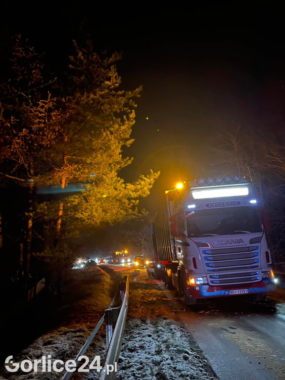 Zablokowana droga między Ropą, a Klimkówką