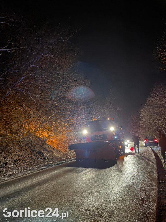 Zablokowana droga między Ropą, a Klimkówką