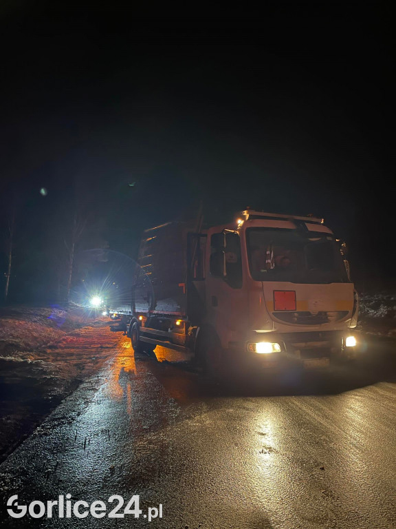 Zablokowana droga między Ropą, a Klimkówką