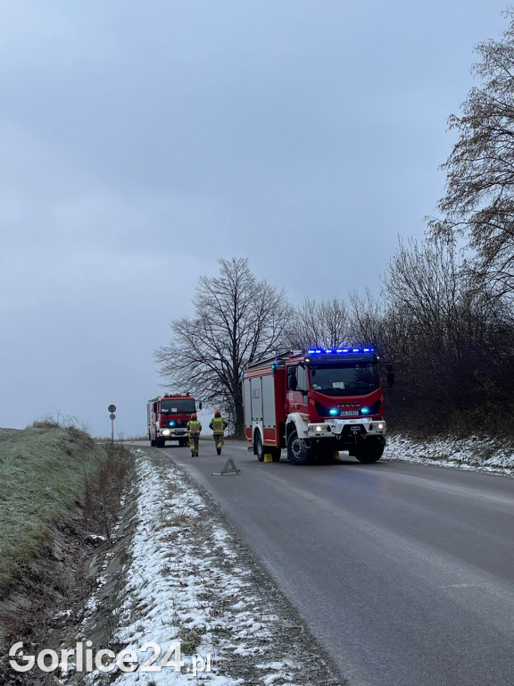 Zderzenie dwóch osobówek w Bystrej (23.11.)