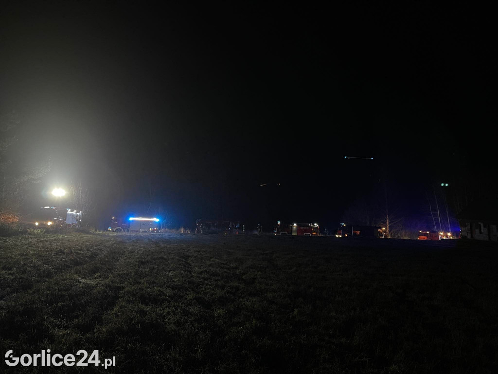 Strzeżyn. Pożar drewnianego domu