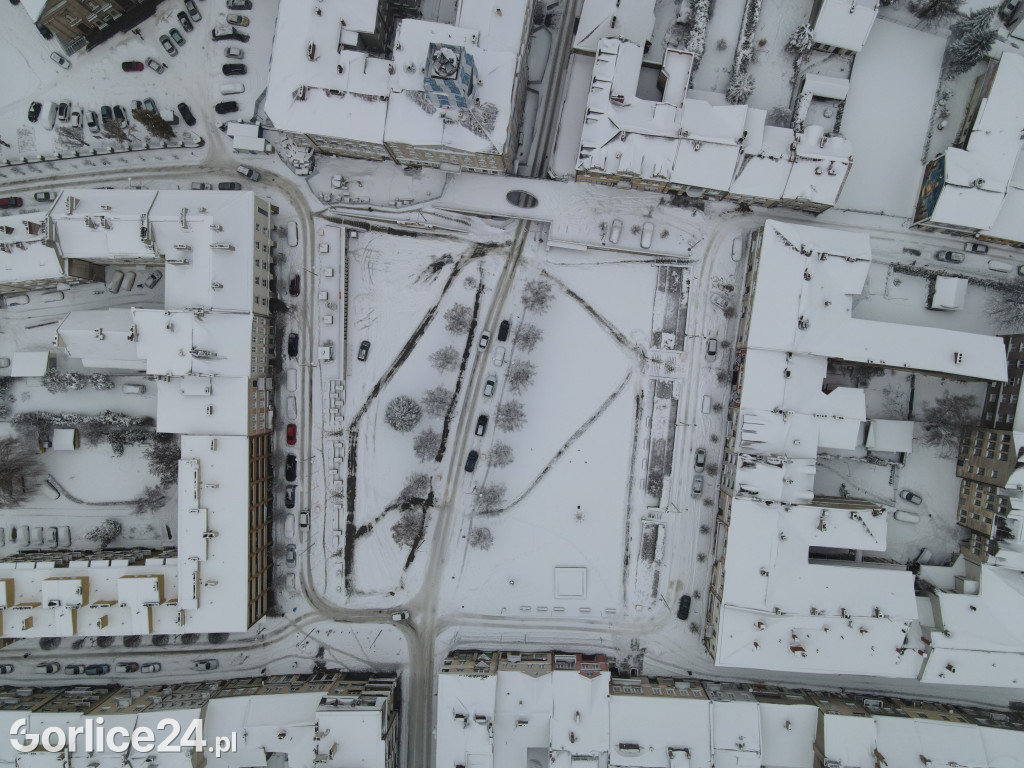 Gorlice zasypane śniegiem (11.12.2022r.)