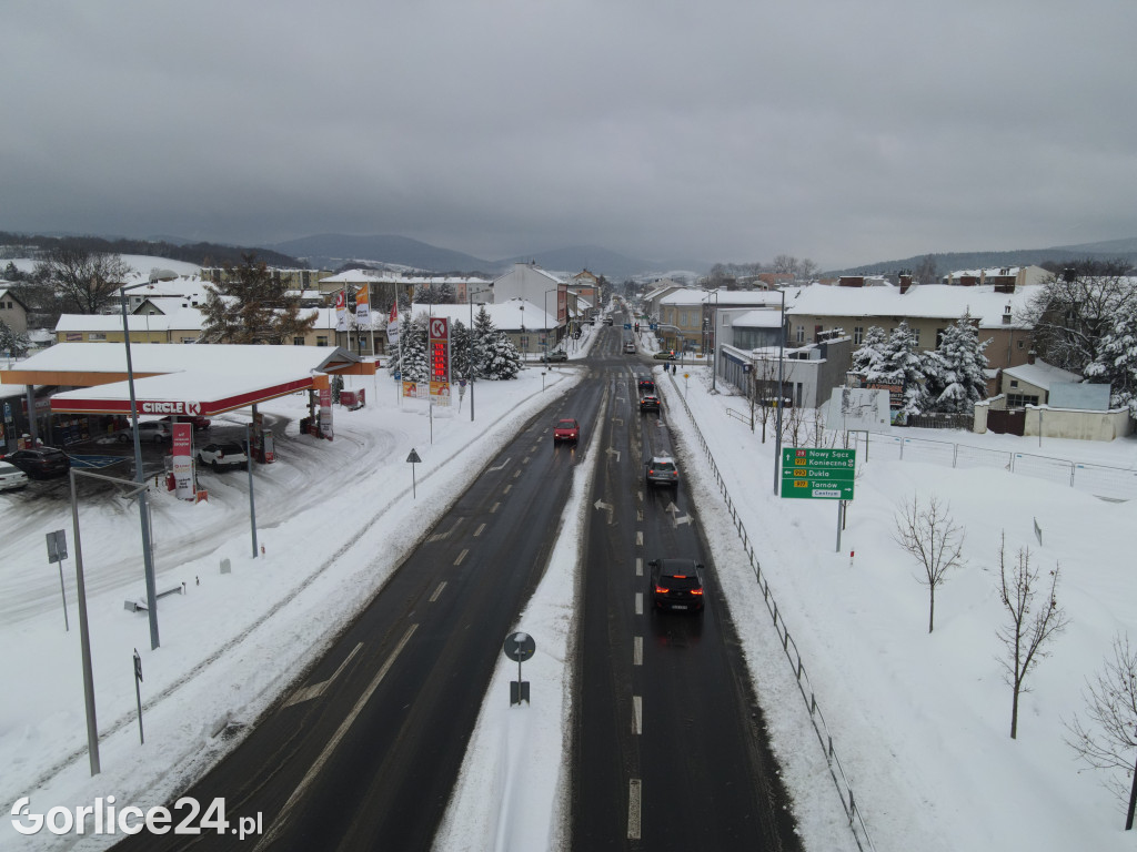 Gorlice zasypane śniegiem (11.12.2022r.)