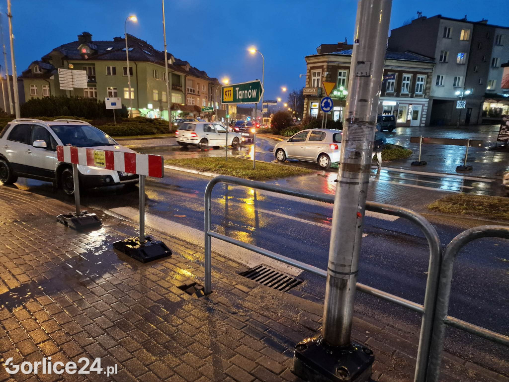Gorlice, ulica Stawiska. Nowe przejście dla pieszych