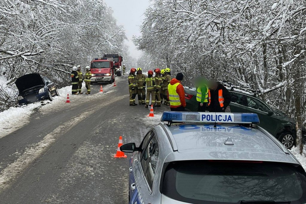 Kolizja w Klimkówce (22.01.)