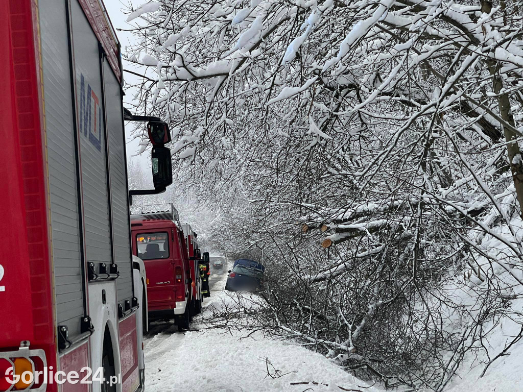 Kolizja w Klimkówce (22.01.)