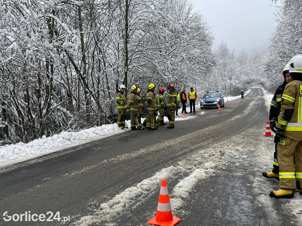 Kolizja w Klimkówce (22.01.)