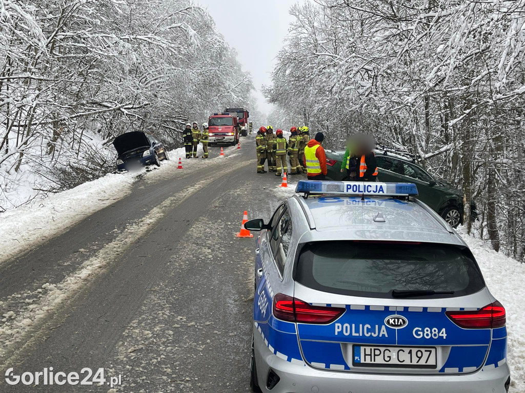 Kolizja w Klimkówce (22.01.)