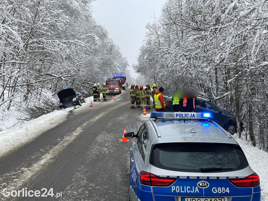 Kolizja w Klimkówce (22.01.)